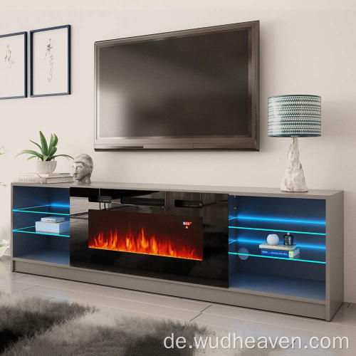 LED-Fernseher mit elektrischem Kamin